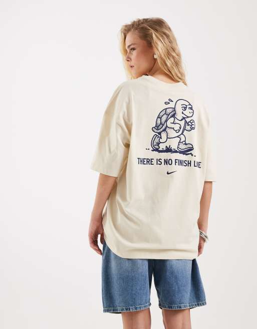 Nike - T-shirt oversize à imprimé graphique - Beige, 4 de 4