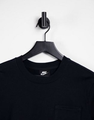 Femme Nike - T-shirt oversize avec logo virgule - Noir