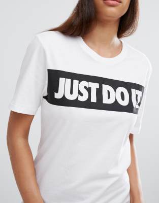 maglia nike bianca just do it