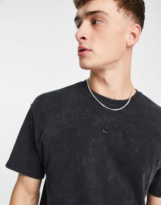 Nike T shirt oversize de qualit sup rieure Noir d lav ASOS