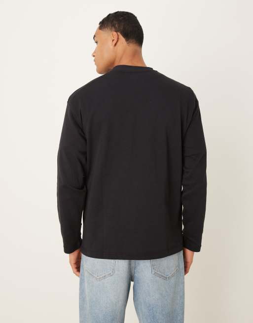 Nike - T-shirt oversize épais à manches longues - Noir, 3 de 5