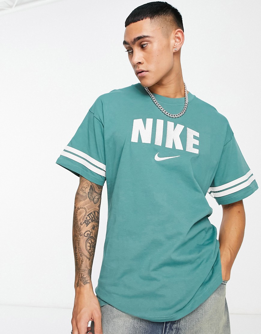 nike - t-shirt rétro verde