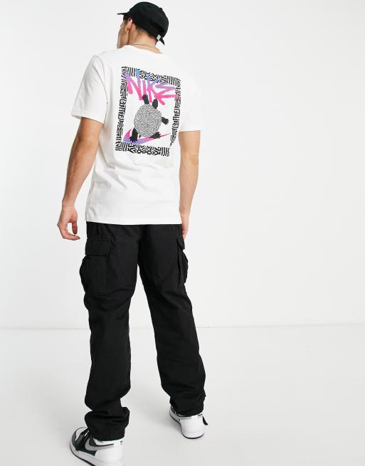 Nike - T-shirt style années 90 à imprimé tortue au dos - Blanc, 3 de 4