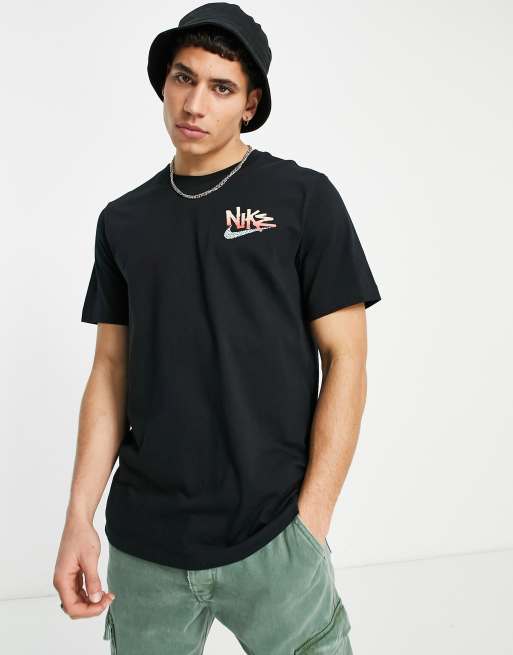 Nike - T-shirt style années 90 à imprimé tortue au dos - Noir, 2 de 4