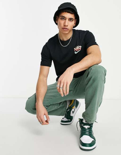 Nike - T-shirt style années 90 à imprimé tortue au dos - Noir, 4 de 4