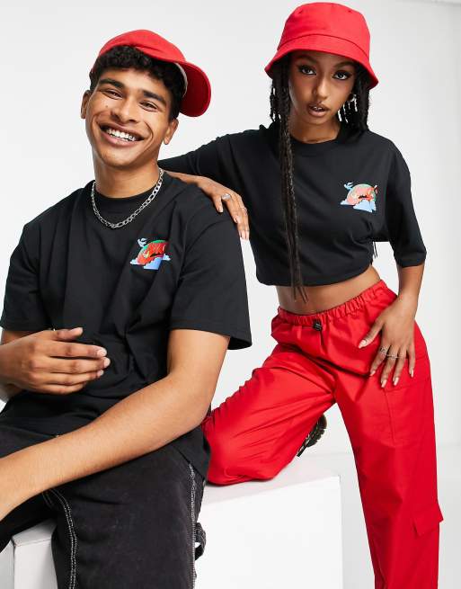 Nike - T-shirt unisexe à imprimé coloré au dos - Noir, 2 de 4