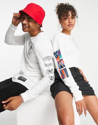Sweat blanc 100% polyester à personnaliser