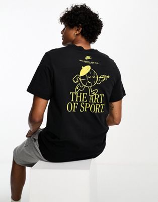 Nike Unisex art of sport logo t-shirt in black - ASOS Price Checker