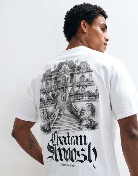 Nike t-shirt with chateau back print in white - view 1