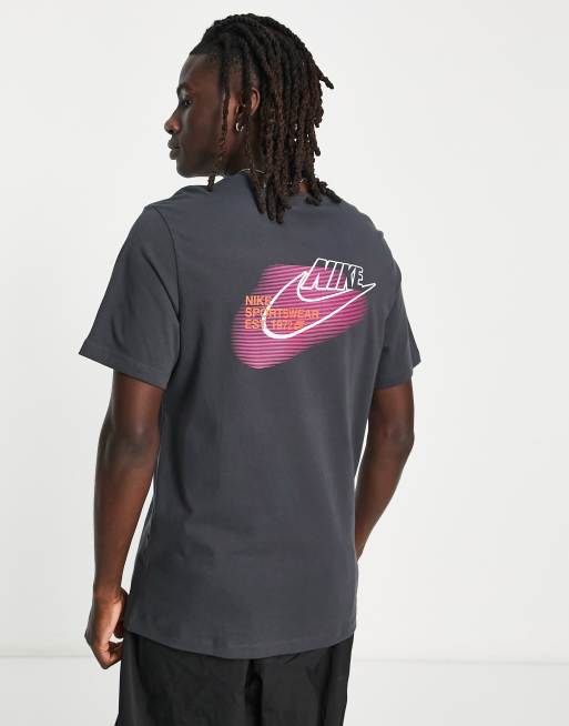 Pink and cheap gray nike shirt