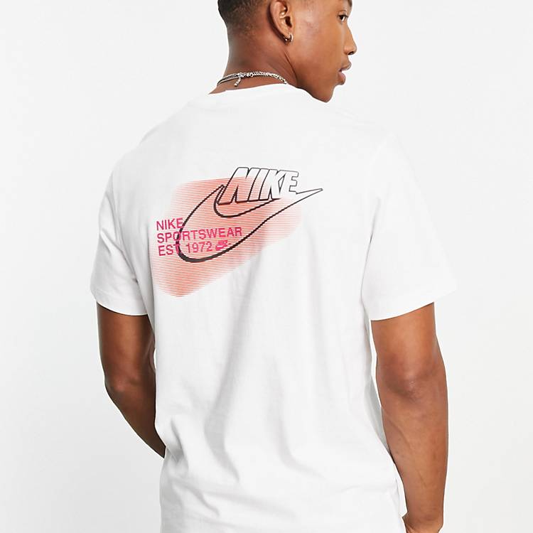 Nike T-Shirt With Double Logo In White | Asos