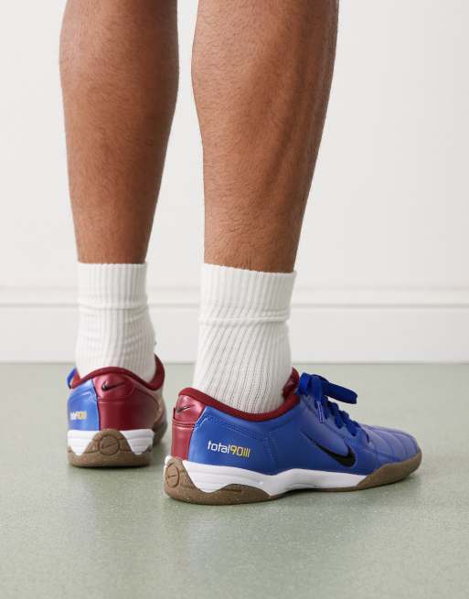 Nike - T90 - Baskets - Bleu métallisé/rouge, 4 de 5