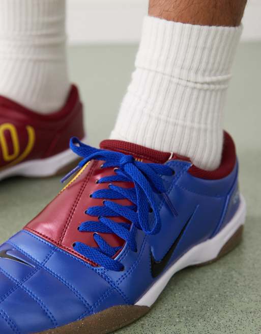 Nike - T90 - Baskets - Bleu métallisé/rouge, 5 de 5