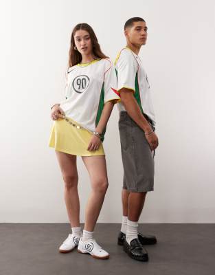 Nike T90 Dri-fit unisex football shirt in white and green - view 1