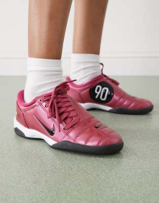 Nike - T90 - Metallic-Sneaker in Rot und Schwarz