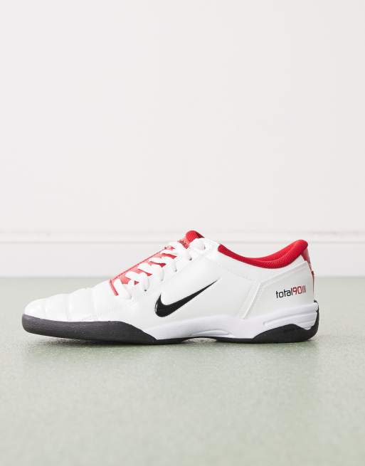 Nike - T90 - Sneakers bianche e rosse unisex , 2 di 5