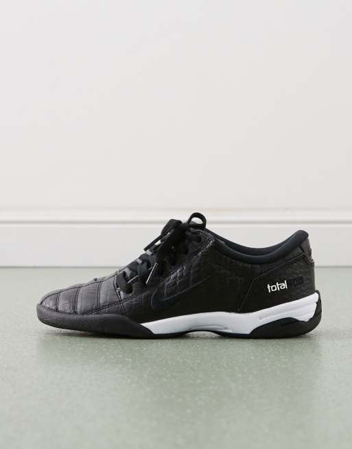 Nike T90 sneakers in black with croc detail, 2 of 5