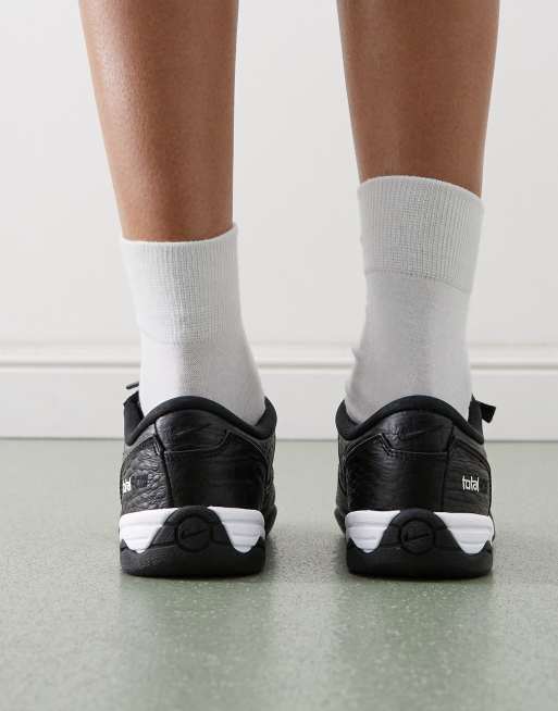 Nike T90 sneakers in black with croc detail, 4 of 5