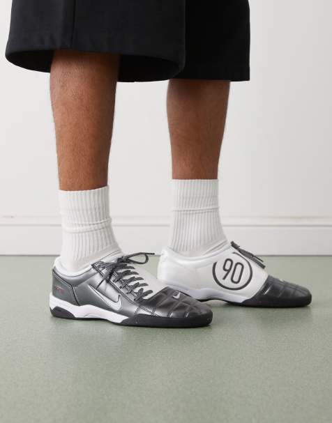 Nike T90 sneakers in metallic silver - view 1