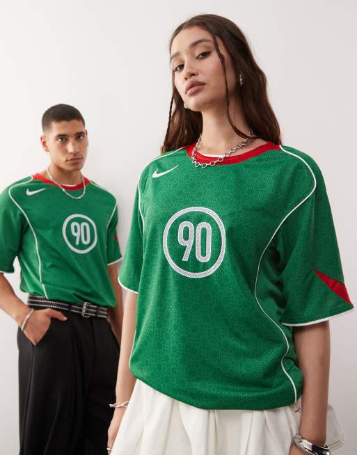 Nike T90 soccer shirt in green, 2 of 4