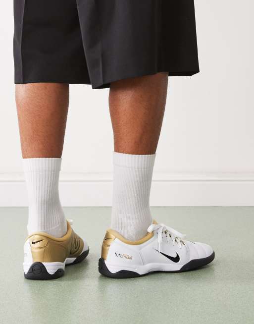 Nike T90 trainers in white & metallic gold, 5 of 5