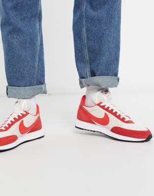 Nike Tailwind '79 trainers in off white/red