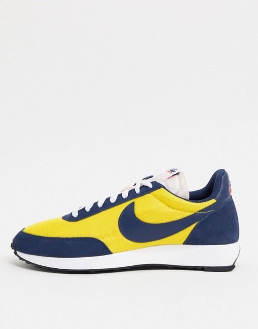 Nike Tailwind '79 trainers in yellow/navy
