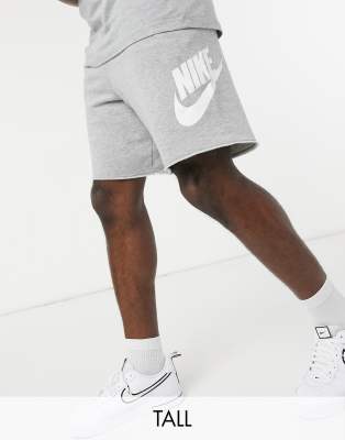 nike alumni shorts grey