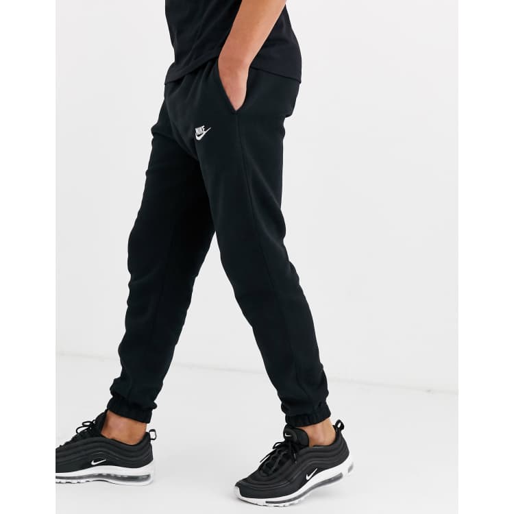 Nike Tall Club casual fit cuffed joggers in black ASOS