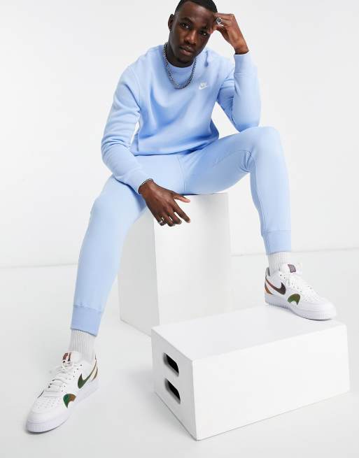 Baby blue nike on sale sweatsuit