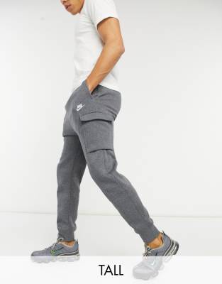 Nike Tall Club cuffed cargo joggers in 