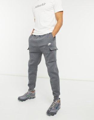 nike tall club cuffed jogger in grey