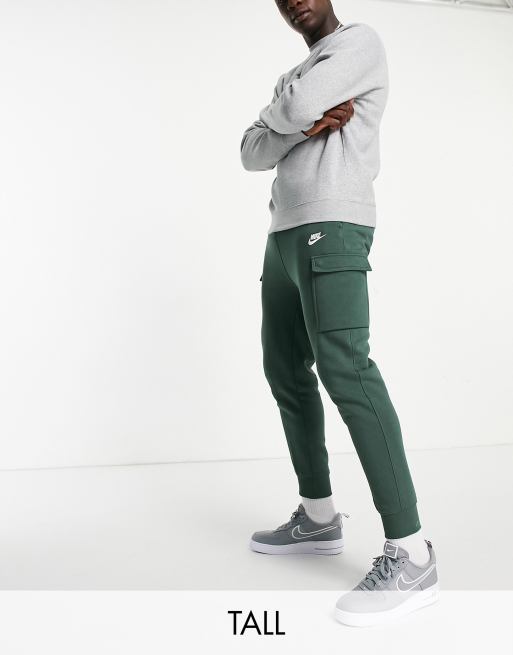 Nike Tall Club cuffed cargo joggers in khaki ASOS