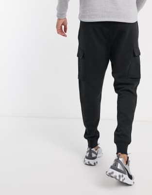 nike tall club cuffed jogger in black