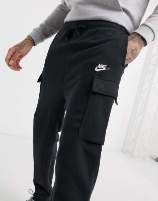 nike cargo joggers black