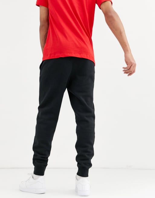 Nike Swoosh Cuffed Sweatpants in Black for Men