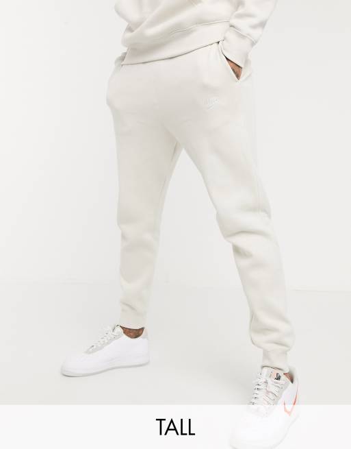 Nike Tall Club cuffed joggers in stone ASOS