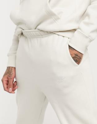 nike club cuffed joggers in stone