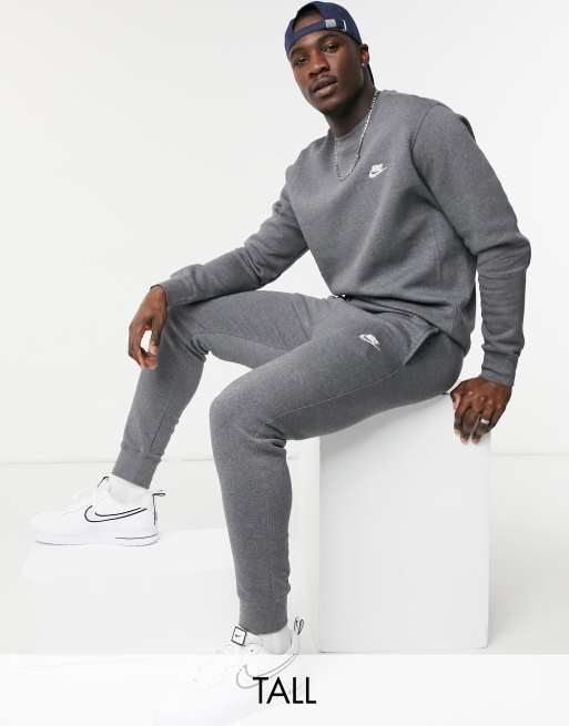 Nike Tall Tech Fleece cuffed jogger in grey