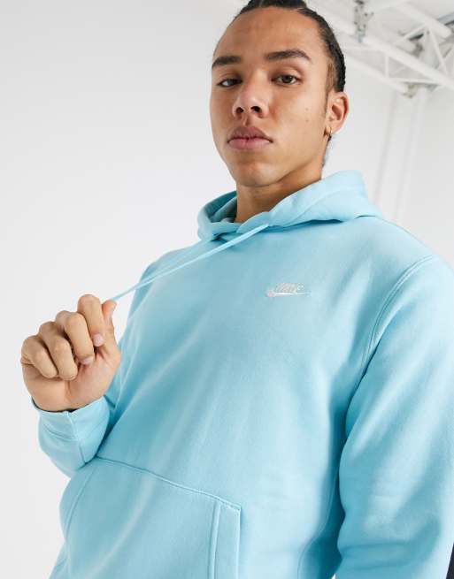 Nike Tall Club hoodie in aqua