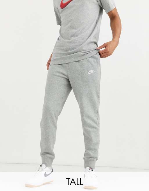 Nike Tall Club Jogger avec ourlets resserrés Gris ASOS