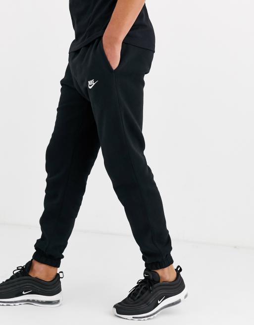 Nike Tall Club - Joggers casual fit con fondo elasticizzato neri