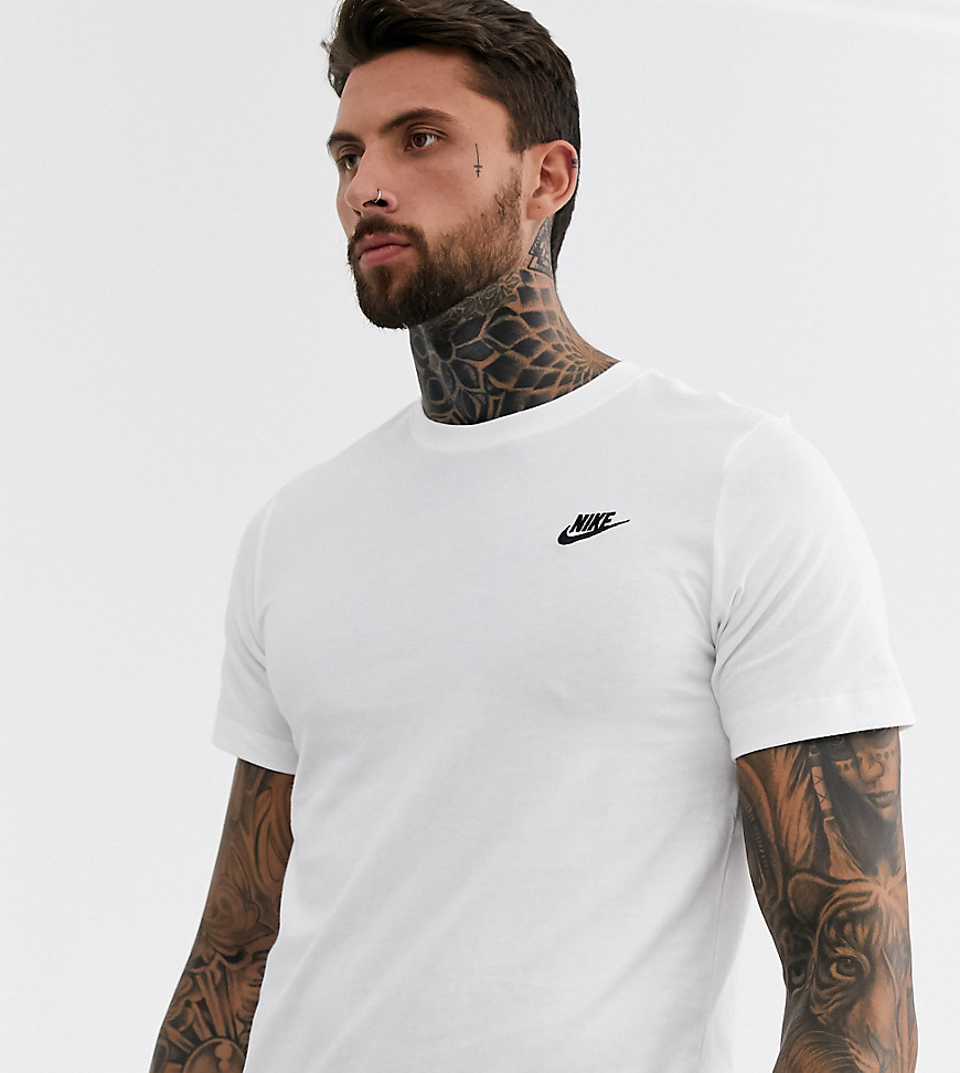 Nike Tall Club t-shirt in white