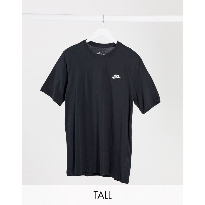 Uomo Activewear Nike Tall Club - T-shirt nera