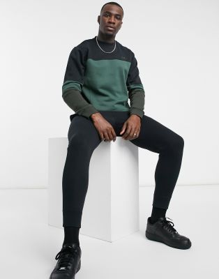 nike colour block crew sweatshirt