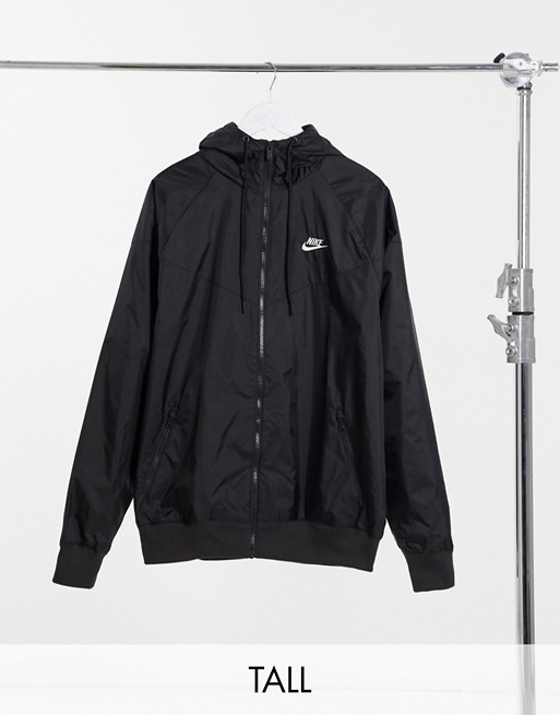 Nike Tall Heritage Essentials Windrunner woven jacket in black