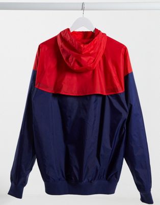 nike jacket red and blue