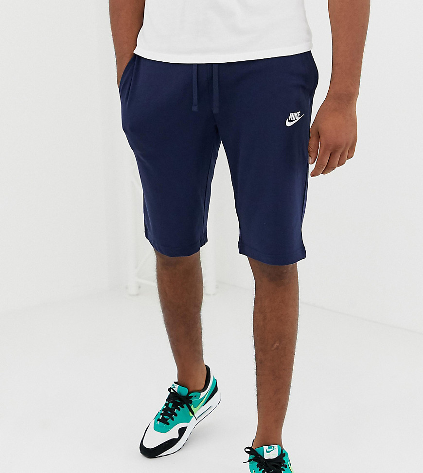 Nike tall jersey club shorts in navy