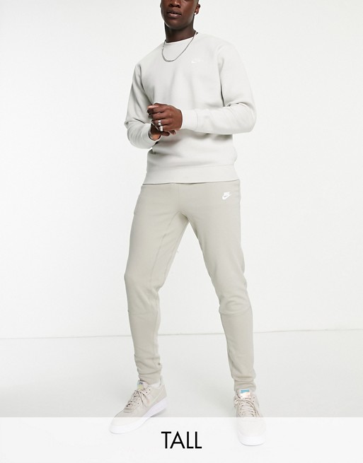 Nike Tall Modern Essentials cuffed joggers in stone S5