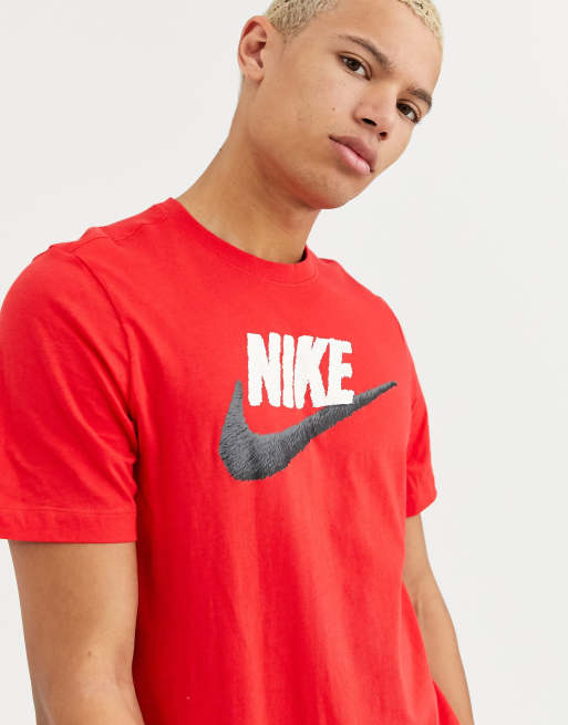 Nike Tall T shirt rossa con logo ASOS